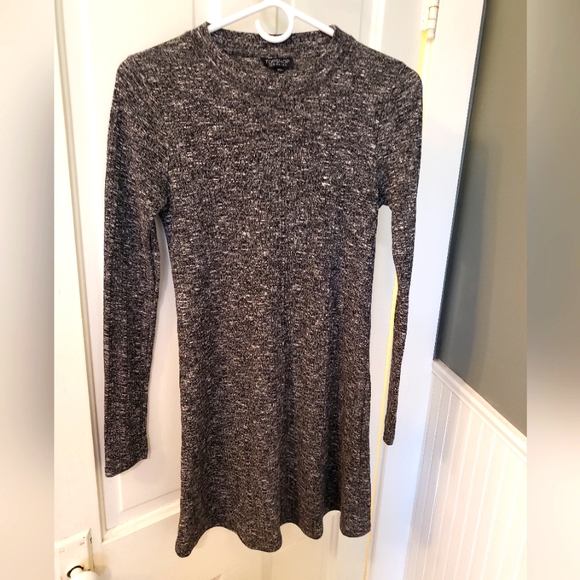 Topshop Dresses & Skirts - Topshop Grey Heather Mock Neck Dress